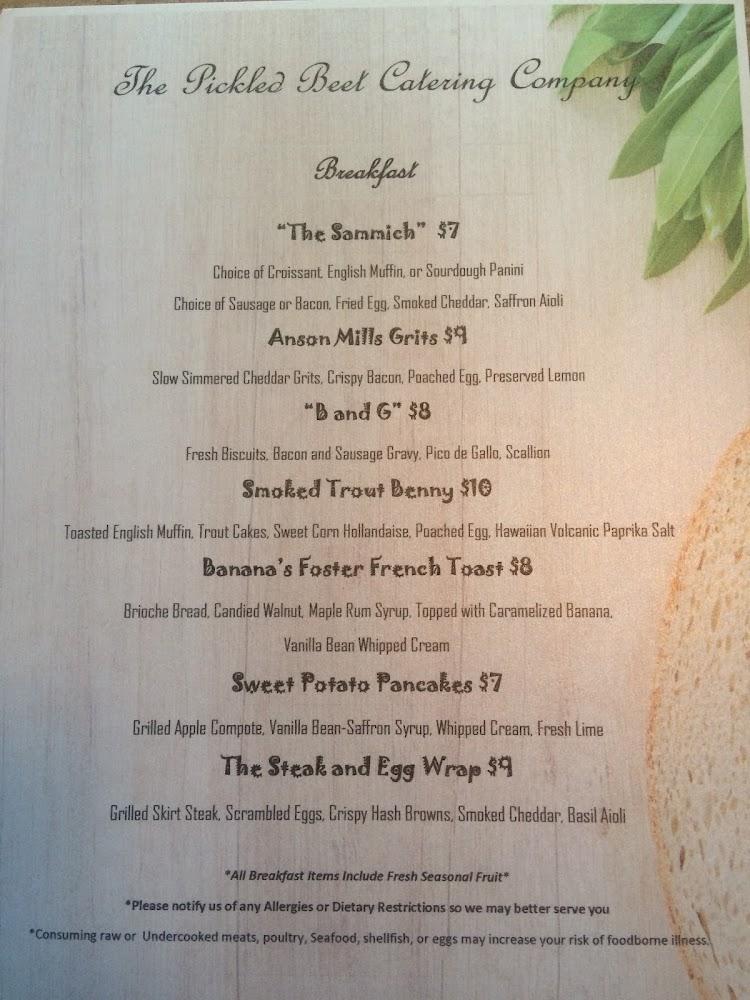 The BeetRoute Catering Company Coffee Shop & Cafe Menu image 3