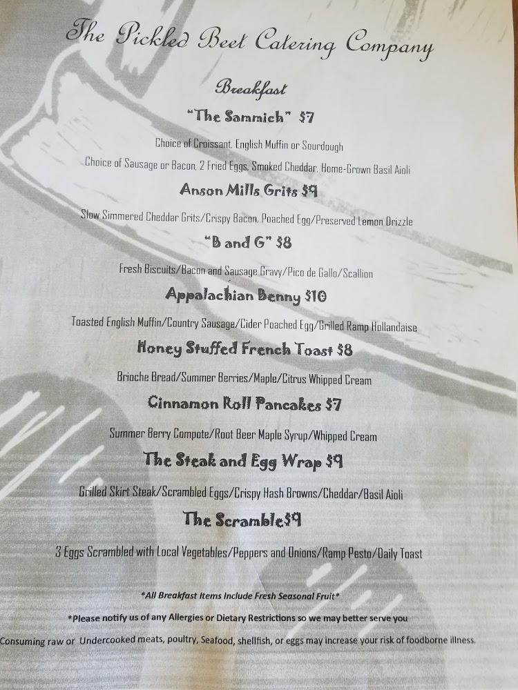 The BeetRoute Catering Company Coffee Shop & Cafe Menu image 4